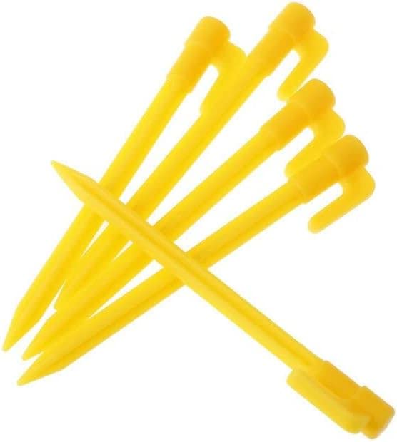Gogogmee Chiodi per da Campeggio 30 Pezzi Picchetti da Giardino in Plastica per Terreno