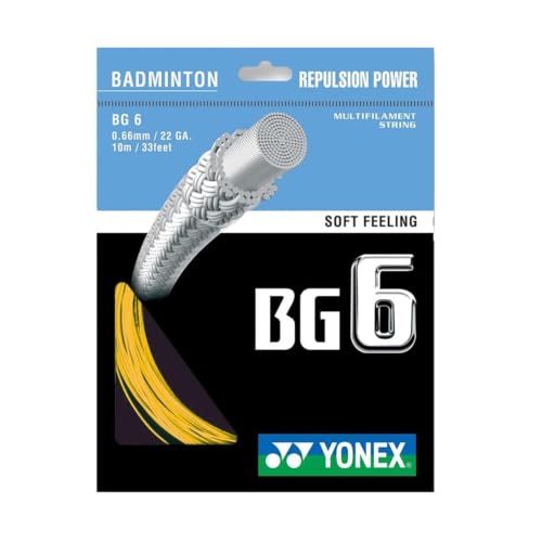 Image of YONEX BG 6 Badminton String - Yellow (379)
