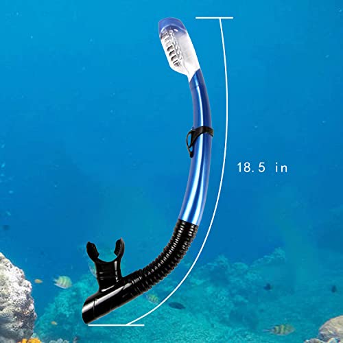 image for AQUA A DIVE SPORTS Dry Snorkel Easy Breath Diving Snorkel for Snorkeli