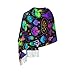 KAOEOSI Colorful Neon Mushrooms Women's Scarf Winter Long Blanket Scarf Fashion Shawl Wrap with Tassel 77 x 27 Inch