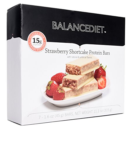 Balancediet™ | Protein Bar | 15G Of Protein | Low Carb | 7 Bar Box (Strawberry Shortcake) #TOP16
