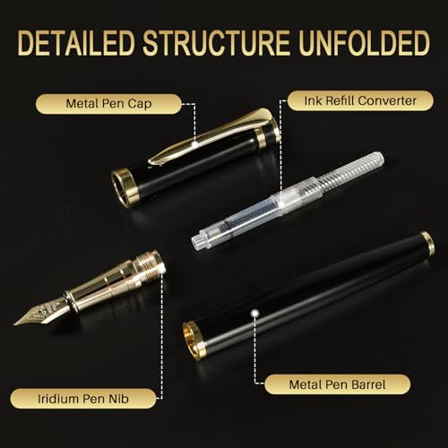 Fintanix Fountain Pen - Luxury Black Finish thumb #4