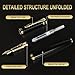 FINTANIX Fountain Pen with Fine Nib | Luxury Black Finish, Smooth Ink Flow, Complete Set with Ink Cartridges, Converter & Sleeve | Ideal for Professionals, Office, Journaling, and Gifts