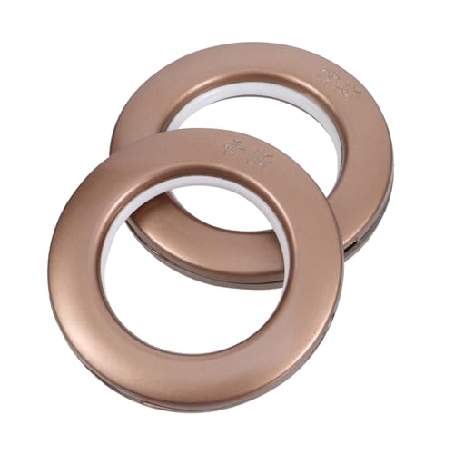ABOOFAN 75 Piezas Anillo de Cortina Anillos de Cortinas para Ojal de Cortina bajo Anillo Romano arandela de Cortina Anillos de Cortina con Ganchos el plastico Coffee