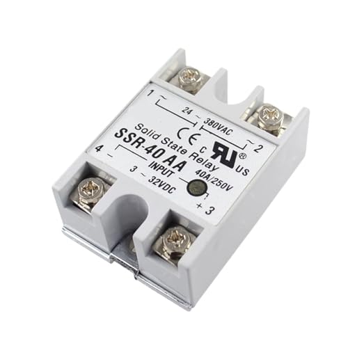 Relé SSR-40AA de 40A para solucionar fallos por desgaste mecánico en control de hornos de CA
