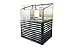 Produktbild OUTFLEXX Set Hochbeet mit Aufsatz, anthrazit, Zincalume/Alu/Polycarbonat, 120 cm, pulverbeschichtet