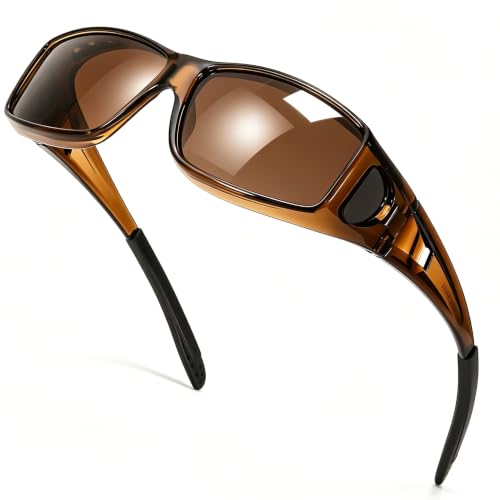 Image of SIPHEW Mirrored Sunglasses Polarized Fit Over Glasses for Men&Women