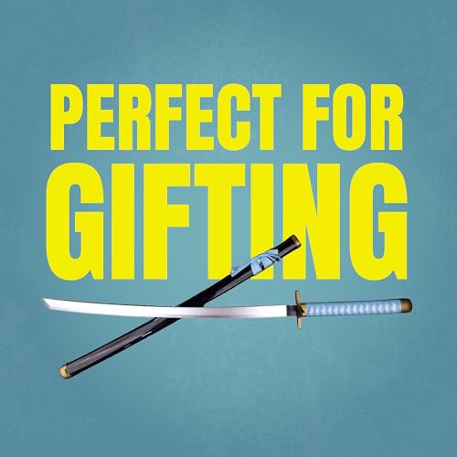 Image of OFFO Hyorinmaru Katana Replica 100cm | Anime Weapon of Toshiro Hitsugaya from Bleach | Lightweight Zanpakuto Prop for Cosplay, Collectors & Decorative Display