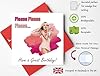 Printperfect "Sabrina Carpenter" Birthday Cards for Girls, Boys, Teenagers, Women, Men For Her or Him – “Please Please Please” Bday Card - Daughter, Son, Sister, Brother, Teen, Adult #1