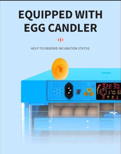 Image of 64 Egg Automatic Egg Incubator with Digital Temperature & Humidity Control | Auto Egg Turning Poultry Hatcher for Chicken, Duck, Goose & Quail