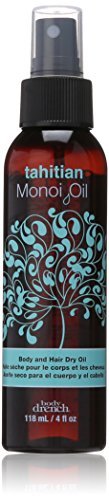 Body Drench Exotic Tahitian Monoi Oil Body and Hair Dry Oil, 4 Ounce by Body Drench