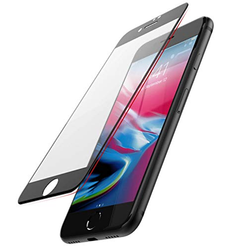 X-Doria Defense Glass+ Edge to Edge Screen Protector, Compatible with Apple iPhone 8, Tempered Glass, Edge to Edge Protection, Anti-Fingerprint for iPhone 8