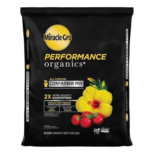 Miracle-Gro Performance Organics All Purpose Container Mix - Organic and Natural Plant Soil, Feed for Up to 3 Months, For Vegetables, Flowers, and Herbs, Use in Indoor and Outdoor Containers, 1 cu. Ft