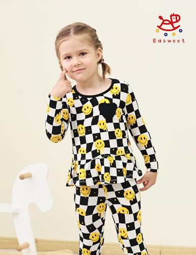 Image of Bamboo Viscose Toddler Girl Blouse Top Long Sleeve Ruffle Hem Shirt for Girls