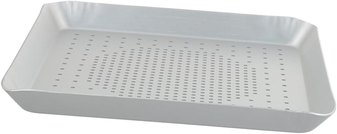 Mesh Pizza Tray Aluminum Alloy Pizza Baking Pan Square for Oven Easy Cleaning