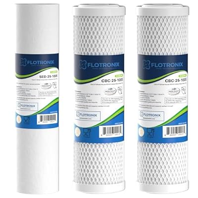 Flotronix 3-Stage Pre-Filter Replacement Set, Compatible with APEC Essence & Ultimate ROES-50/75/PH75, RO-45/90/PH90/PERM/PUMP, WFS-1000 RO Systems