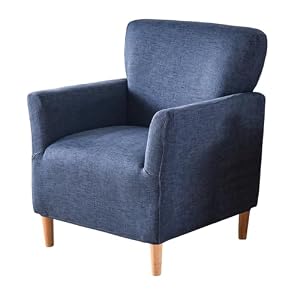 HAOYONG Banquet Armchair Slipcover Stretch Velvet Chair Covers 1-Piece Armchair Sofa Covers Soft Arm Chair Cover Removable Washable Single Couch Covers Furniture Protector for Living Room – Set of 1