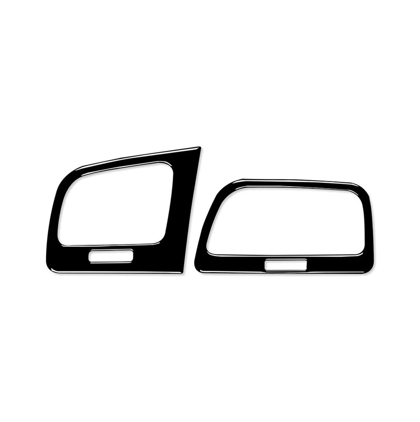 Interior Styling Sticker Dashboard Side Air Outlet Sticker Interior for VW for Golf 7 for GTI Mk7 2013 2014 2015 2016 2017 Accessories Decoration(LHD Black)
