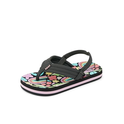 Reef Toddler Ahi Beach Flip Flops, Rainbow, 7