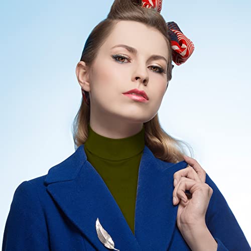 6 Pieces Fake Turtleneck Dickey Collars Half Top Mock Blouse Collar Neck False Turtleneck Neck For Women Girls (Simple Colors) #TOP5