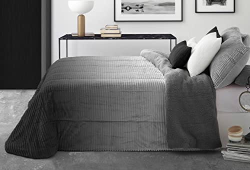 Edredón Comforter New Lines Degradado Gris Manterol (90)