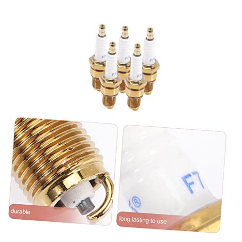JEWEDECO Vela De Ignição F7Tc 5 Peças Velas De Ignição De Trator Velas De Ignição De Motocicleta Vel