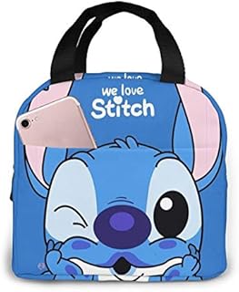 Lovely Stitch Portable Insulated Lunch Bag Washable And Reusable Durable Compact Outdoor Travel Picnic School Office