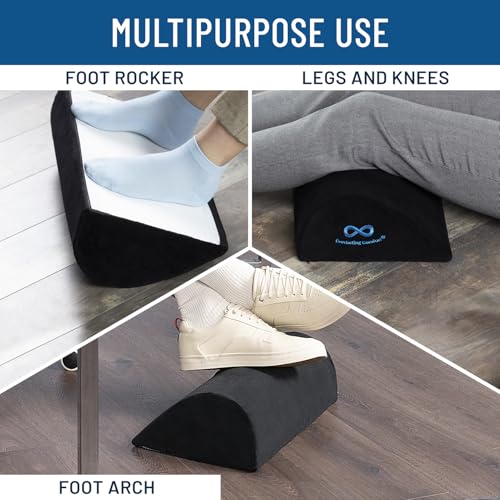 Everlasting Comfort Memory Foam Foot Rest Under Desk - Ergonomic Footrest for Home and Office, Ideal Office Accessory for Foot Support, Repose Pied Bureau - Image 6