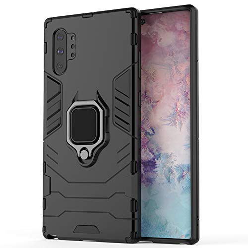 Glaslux Armor Shockproof Soft TPU and Hard PC Back Cover Case with Ring Holder for Samsung Galaxy Note 10 Plus - Armor Black (B091KCPBN9) Amazon Price History, Amazon Price Tracker