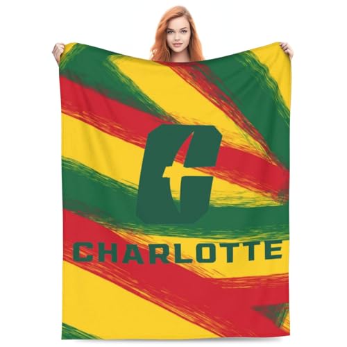 Charlotte 49ers Original Ultra-Soft Micro Fleece Blanket Soft Comfortable Flannel Blanket-60 X50