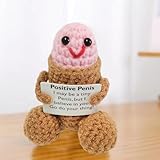 Funny Positive Dick,Emotional Support Dick Doll,Cute Emotional Support Dick Doll,3In Positive Dick with Cards,Handmade Emotional Support Potato,Emotional Support Dick,Crochet Plush Doll Toy for Men