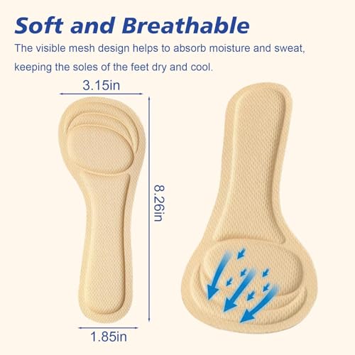 6 pares de plantillas para tacones altos para mujer miniatura 3