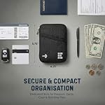 Zero Grid RFID Passport Holder for Passports & Cards, Zippered, Black - Image 4