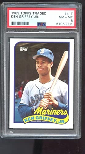 Ken Griffey Jr. 1989 Topps Traded #41T Card – PSA 8 NM-MT (Box Set) [Base]