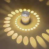 Lichtfarbe: Warmweiß Mengjay 3W Led Wandleuchte Leuchte Wandlampe Badlampe Wandstahler aus Aluminium für Babyzimmer Kinderzimmer Schlafzimmer (Warmweiß 3000K)