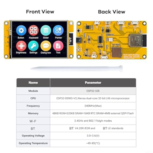 Écran tactile TFT LCD 3,5" haute résolution 320x480 RVB