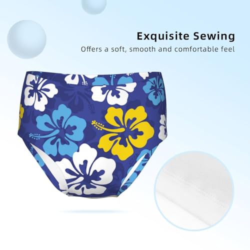Hibiscus Flowers Girls' Underwear Soft Cotton Little Girls Panties Comfort Briefs3