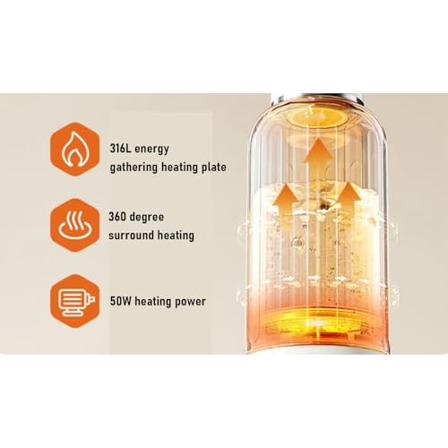 Hervidor eléctrico portátil de acero inoxidable 500 ml miniatura 5