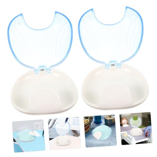 PLAFOPE 2 Pçs Dentes Falsos Caso Retentor Ao Ar Livre Caso De Dentadura Fornecimento De Dentadura Ca