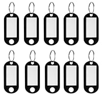 10 Stück Kunststoff Schlüsselanhänger, Schlüsselschilder, Etiketten Schlüsselbund, Etiketten Tags, Schlüssel Anhänger Schlüsseletiketten für Zuhause, Büros, Pet ID, Koffer