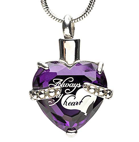 Eternal Harmony Heart Cremation Jewelry Urn for Ashes | Elegant Keepsake Urn Necklace