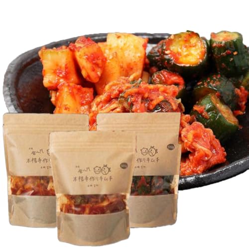 [赤坂食べ門]本場 生キムチ 3種セット(白菜 カクテキ きゅうり)各種500g 計1500g 自家製 冷蔵[本場 韓国 キムチ お取り寄せ 漬物 発酵 発酵食品]◇