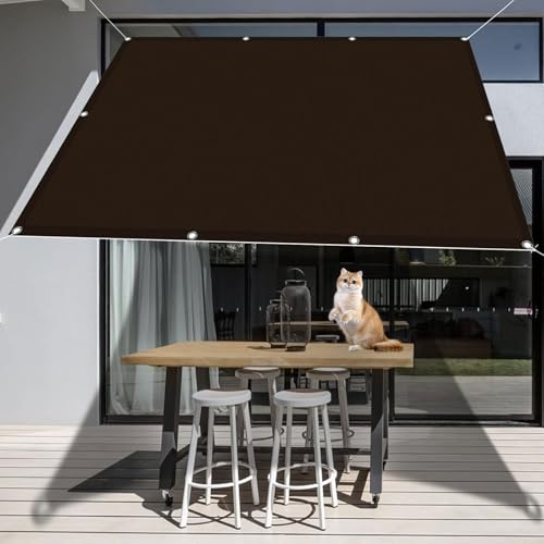 Filet d'ombrage imperméable pour abriter la terrasse du vent - 3