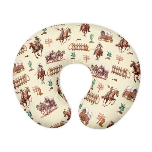 Zanxiantu Western Cowboy Pillow Covers for Baby Boys Soft Comfortable Nursing Pillow Cover Girls Pillow Covers for Breastfeeding