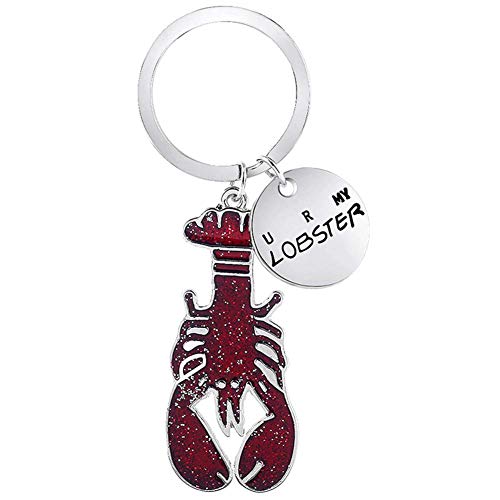 Image of TV Show Friend Keychain You're My Lobster Letter Key Chain Big Lobster Keychain Lobster Keyring