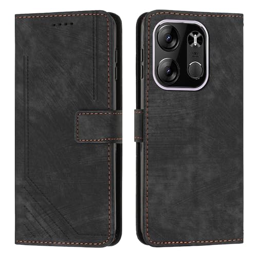 Étui de téléphone Tecno Pop 7 Pro style portefeuille pour les déplacements