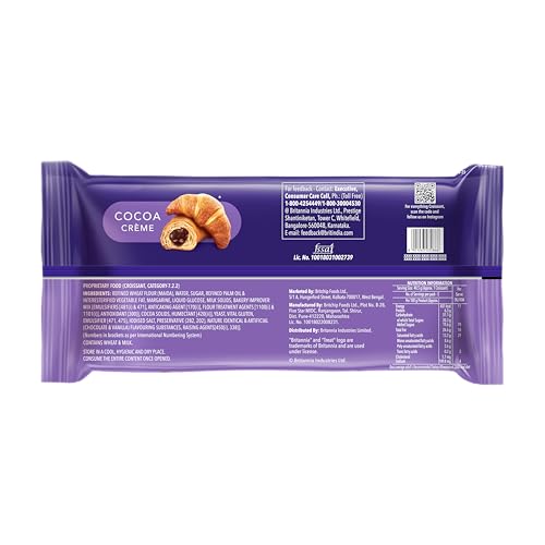 Image of Britannia Treat Croissant Share Pack, 5 * 45g (225gm) (Pack of 3)