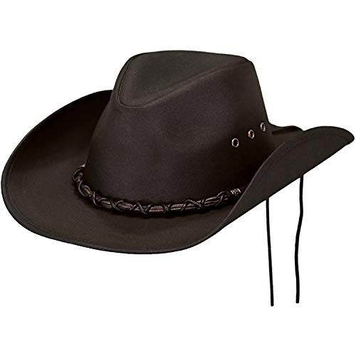 Image of Outback Trading Company Men's 1484 Bootlegger UPF 50 Waterproof Breathable Western Cotton Oilskin Hat