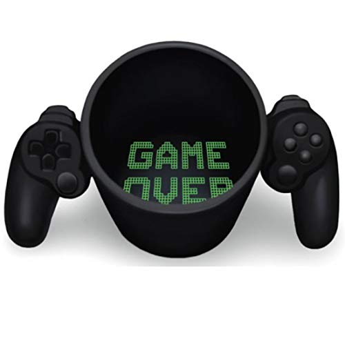 BonZeal 3D Ceramic Video Game Gameover Mug Gamer Mug 325 ml Birthday Gift for Boys Kids Children Friends Players Mugs for Coffee Mugs and Cups