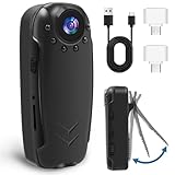 WOTCHA Valentines Day Her Him Gifts for Husband Boyfriend Wife Girlfriend, Body Camera 1080P with Night Vision, Wearable Cam with Motion Detection, Pocket Camera 8-10Hr Battery for Traveling, Walking